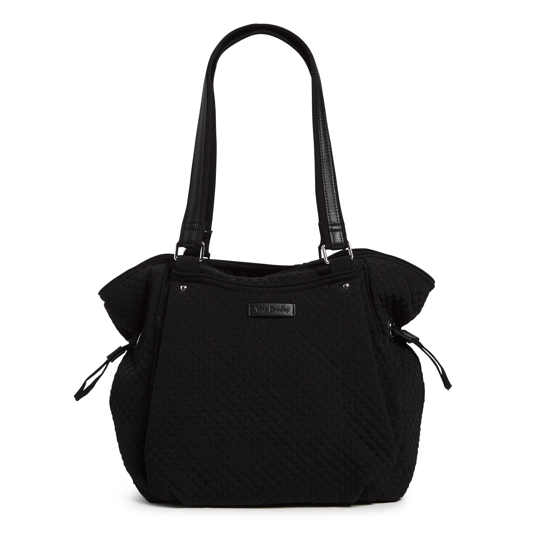 Vera Bradley Women's Microfiber Glenna Satchel Classic Black - Walmart.com