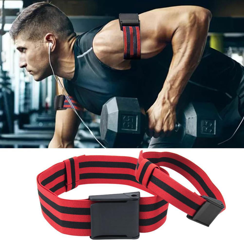 2pc Fitness Occlusion Band Wrap Blood Flow Restriction Training Bodybuilding 