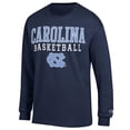 thumbnail image 2 of Men's Champion Navy North Carolina Tar Heels Basketball Stack Long Sleeve T-Shirt, 2 of 3