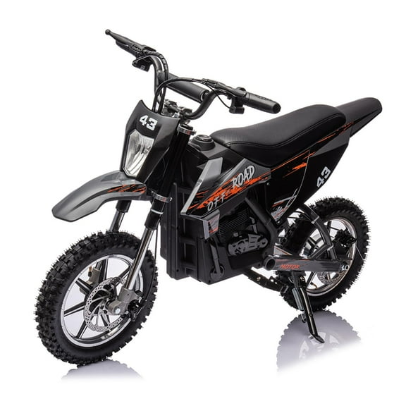 2024 New 36V Kids Ride On Dirt Bike,15.5MPH Fast Speed Electric Battery-Powered Off-Road Motorcycle Max Load 175 Lbs,Led Light,Leather Seat,Disc Brake,Air-Filled Tires
