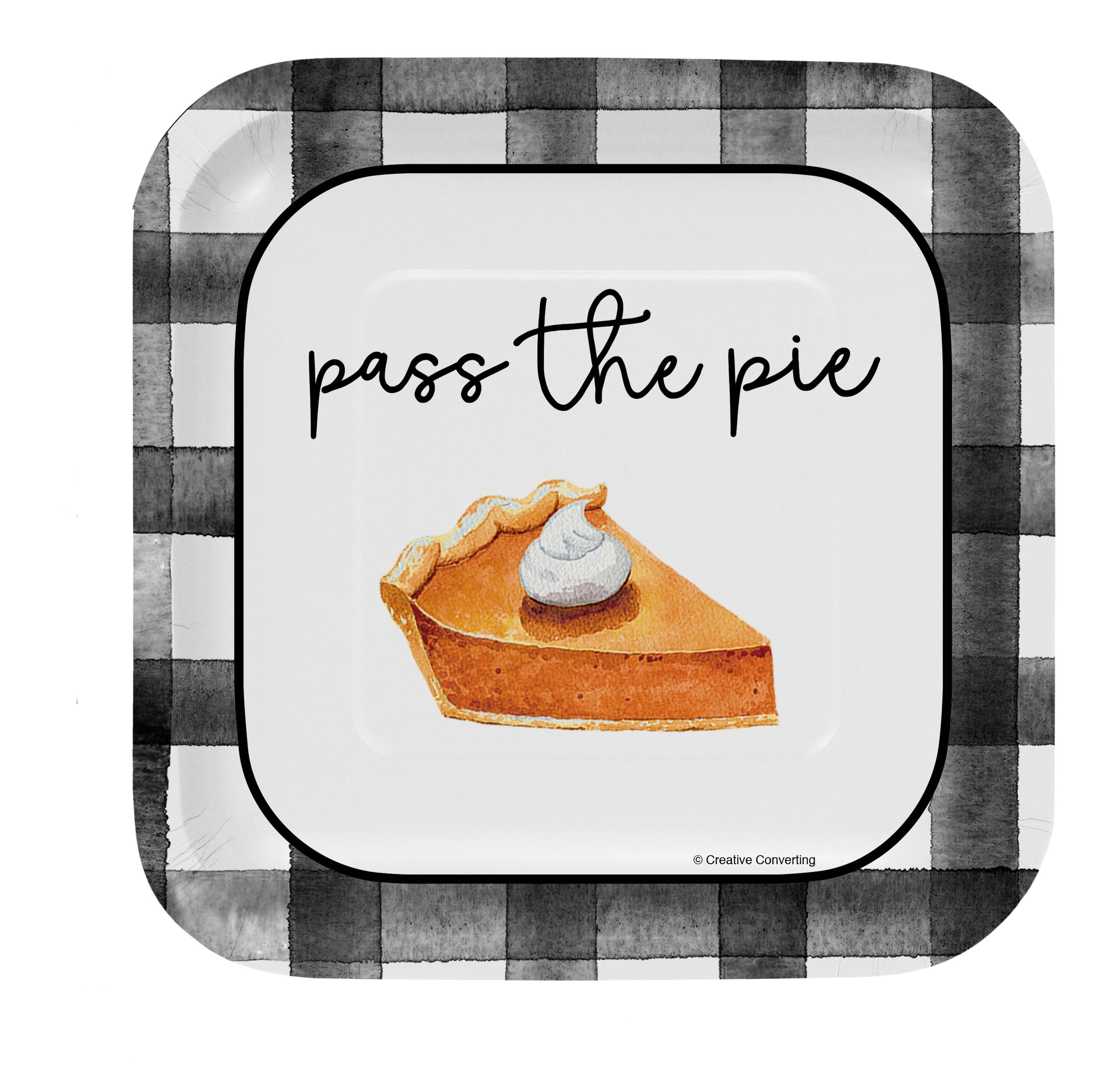Way to Celebrate Farmhouse Thanksgiving Dessert Plates, 10 ct