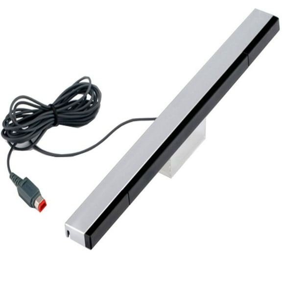BeesClover Compatible For Wii Wired Sensor Rod Infrared Sensor With Double-sided Tape Bracket Signal Receiver Device