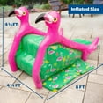 thumbnail image 3 of Giant Inflatable Flamingo Pool Slide w/Built-in Side Water Sprinklers for Kids- Extra Large Size (98"x 51"x 51") - Soft Landing Pad, Durable, Easy to Inflate - Perfect for Summer Party Outdoor Fun, 3 of 5