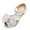 Silver, variant on Gubotare Little Girls High Heels Kids Dress Shoes Girls Low Heel Princess Flats Wedding Party Glitter Shoes for Kids Toddler (Pink,Big Kids 5)