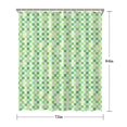 thumbnail image 5 of Green Yellow Checkerboard Checkered Pattern Shower Curtain 72"x84" ,Bathroom Decorative Shower Curtains Set with 12 Hooks,Modern Waterproof Washable Shower Curtain, 5 of 6