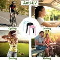 thumbnail image 6 of Cooling shoulder arm sleeve sunscreen female men's finger holes golf, driving, riding, fishing - Type:Set3;, 6 of 6
