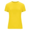 thumbnail image 6 of Women's Short Sleeve Solid Color Crewneck Casual Pullover T-Shirt Tops Blouses Tees Soft Lightweight Breathable Daily Wear Work Office Loungewear Versatile Layering | CSEONE,Yellow L, 6 of 9