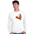 thumbnail image 4 of His Hers Matching Set Pizza Lovers Plus Size Long Sleeve Graphic Tee Shirt Brisco Brands 2X, 4 of 6