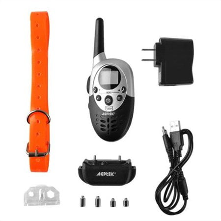 1000 Yard Waterproof Rechargeable Remote Training Dog Collar with Vibration and Electric Shock for 1 Dog