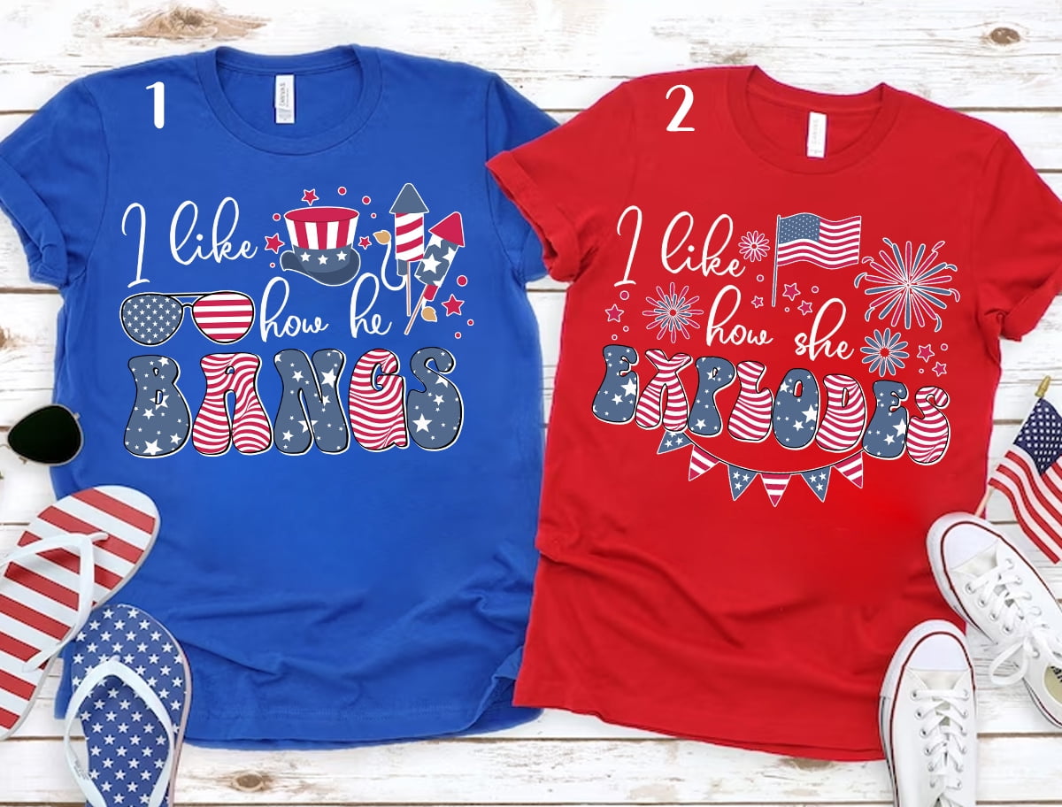 Familyloveshop LLC American Couple 4th of July Shirts, American Flag ...