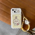 thumbnail image 1 of Cute Cartoon Japan Anime Chiikawa Card Wallet Pocket Phone Case For IPhone 16 15 14 13 12 11 Pro Max Cover With Lanyard Protection Protective, 1 of 5