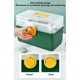 thumbnail image 3 of Caja de bloqueo de medicamentos ANGGREK caja de almacenamiento con cerradura de seguridad verde 3 capas gran capacidad para el hogar, 3 of 8