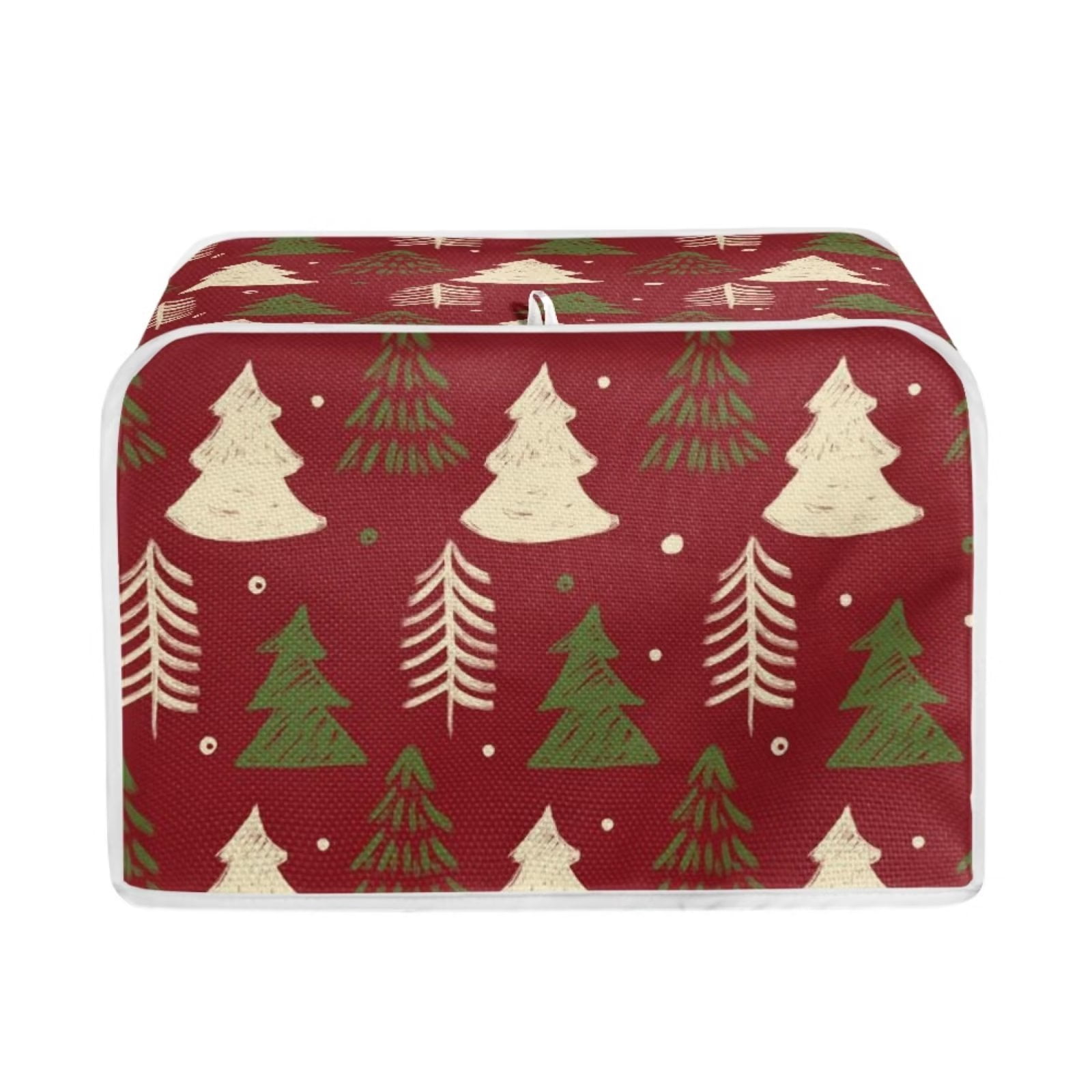 Renewold Christmas Toaster Cover for Kitchen Decorations Xmas Trees Microwave Oven Covers Keep
