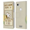thumbnail image 1 of Head Case Designs Officially Licensed Peanuts Snoopy Hug Warm Leather Book Wallet Case Cover Compatible with Google Pixel 3a, 1 of 6
