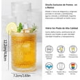 thumbnail image 2 of juego de vasos de vidrio，6 piezas 350ml Vasos de vidrio clásico para beber, vasos de agua de 12 onzas, Copa de bebida moderna, vasos de vidrio grueso, para cóctel, whisky, vino, cerveza, zumo, 2 of 18