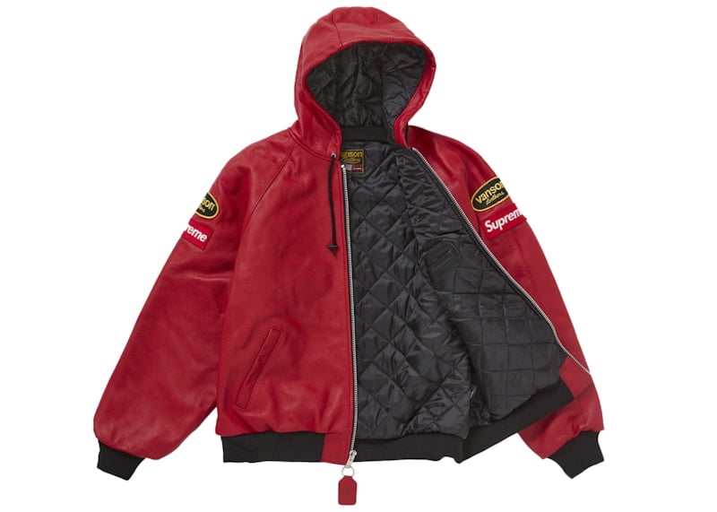 ジャケット・アウター Supreme Vanson Leathers Hooded Work M 1d667945-2ace-45bb-b8e0-