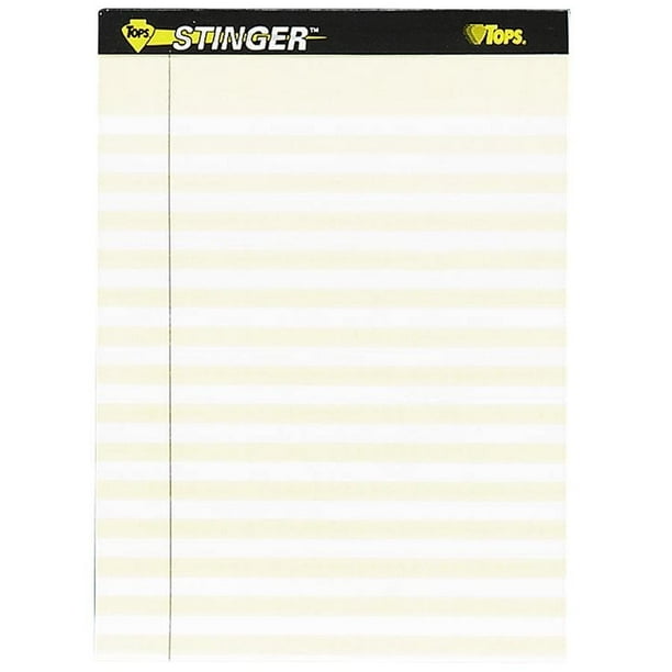 TOPS Stinger Writing Pads, 81/2 x 113/4 Inches, Perforated, Green and