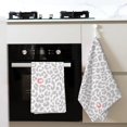 thumbnail image 4 of Kitchen Towels - red lip grey Leopard Absorbent Quick Drying Dish Towels for Kitchen Drying, Cute Funny Soft Hand Towels for Kitchen Decor with Lanyard, 4 of 7