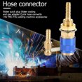 thumbnail image 1 of Adaptador de gas refrigerado por agua de 6 mm Conector de manguera rápida de soplete de soldadura M6 (azul) Likrtyny  Para estrenar, 1 of 9