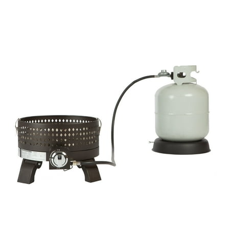 Fire Sense - Sporty Campfire Portable Gas Fire Pit - Mocha