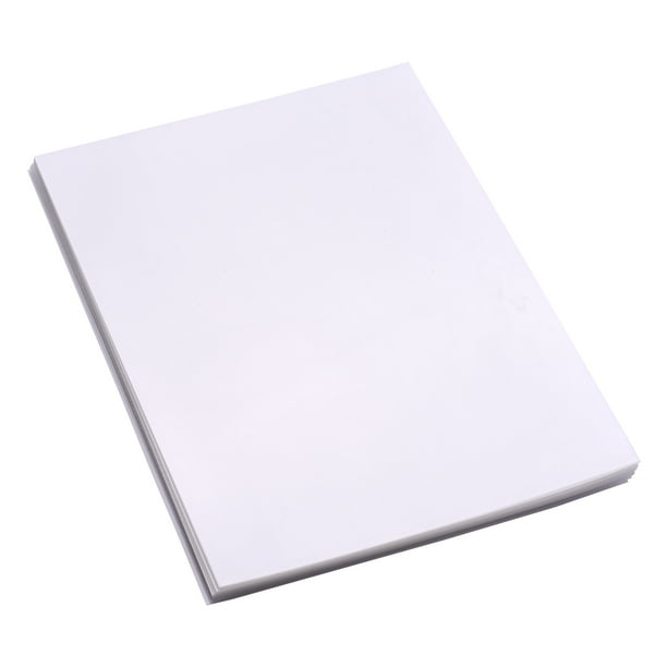 25 hojas, kit de películas retráctiles para imprimir translúcidas, papel de película de arte retráct Tomshoo 25 piezas blancas