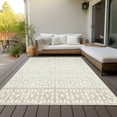 thumbnail image 6 of Addison Rugs Chantille Indoor/Outdoor Transitional Geometric Ivory Washable Rectangle Rug, 9' x 12', 6 of 6