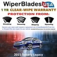 thumbnail image 2 of 2015 Subaru Legacy Beam Wiper Blades Wipers w/1yr Warranty (Set of 2), 2 of 5