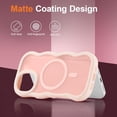 thumbnail image 3 of Funda magnética para iPhone 17, compatible con MagSafe, diseño de marco de onda transparente 2025, funda de borde suave, bonita funda protectora mate transparente a prueba de golpes, 3 of 6