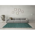 thumbnail image 3 of Ahgly Company Indoor Rectangle Abstract Light Blue Modern Area Rugs, 6' x 9', 3 of 4