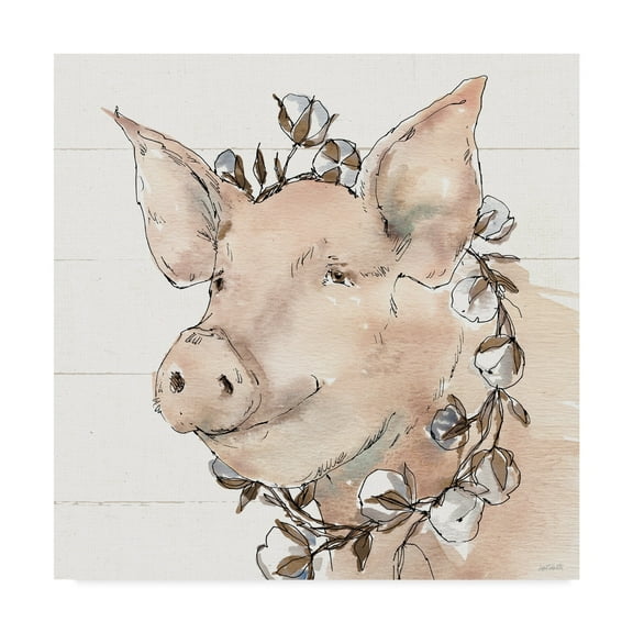 Trademark Fine Art 'Country Life V' Canvas Art by Anne Tavoletti