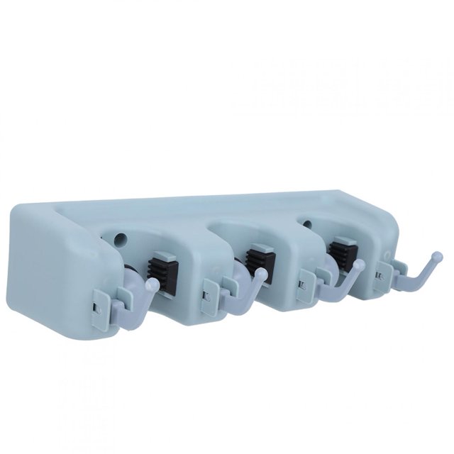 Soporte para trapeador BuyWeek montaje en pared diseño de primera clase 3 soportes+4 ganchos