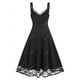 thumbnail image 2 of Vestido Talla Extra Panel Encaje Transparente Sin Mangas Rosegal Vestidos casuales de talla grande, 2 of 5