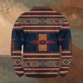 thumbnail image 5 of Men's Retro Casual Ethnic Print Zipper Sweatshirt, Gradient Long Sleeve Pullover for Street Style,Navy,4XL, 5 of 5