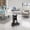 Black, variant on Sit-to-Stand Rolling Adjustable Height Laptop Cart with Storage Accessory Shelf, 28-43in Height Lockable Casters Moisture Resistant MDF Mobile Workstation