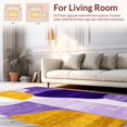 thumbnail image 2 of ODIKA 5'x7' Machine Washable Non-Slip Area Rug, Chic Abstract Design with Layered Shapes and Flowing Lines High Traffic Rug, Purple, 143548, 2 of 7