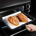 thumbnail image 3 of 6-Piece Non-Stick Carbon Steel Cookie Sheet Cookie Sheet Set Non-Stick Cookie Sheet Set Toaster Oven Cookie Sheet Is Dishwasher Washable Baking Tray Suitable For Baking Cookie Cakes, Black, 3 of 6