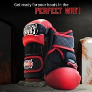 Combat Sports Max Strike MMA Training Gloves, Open Palm Fingerless Gloves for MMA, Muay Thai, and Kickboxing, Blue, Regular