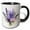 Black/White, variant on 3drose, Lavender Flowers Illustration, 15oz Mug