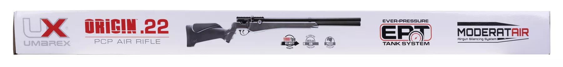 UMAREX Origin .22 Caliber PCP Air Rifle Kit with Hand Pump and Rotary Magazines