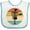 White and Blue, variant on Inktastic Disc Golf Retro Sunset Boys or Girls Baby Bib
