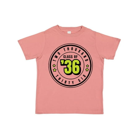 

Inktastic Class of 2036 in Black Circle with Stars Gift Toddler Boy or Toddler Girl T-Shirt