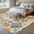 thumbnail image 4 of Farmhouse Morocco Area Rug 5x7 FT, Non Slip Bedroom Throw Carpet, Boho Abstract Shabby Texture Art Washable Soft Floor Carpet Non-Shedding Rug for Dining Room Bedside Classroom Desk, 4 of 9