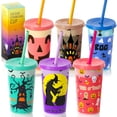 thumbnail image 1 of Vasos OOINQQ para Halloween que cambian de color, 350 ml, para niños, 6 unidades, 1 of 7