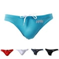 thumbnail image 5 of Fashion Men Big Pouch Briefs Swim Trunks Swimming Pants Swim Trunks Bikini, 5 of 9