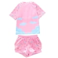 thumbnail image 3 of Tiijoy Girls Two Piece Swimsuit UPF 50+ Ruffle Cartoon Rash Guard and Shorts, Sizes 2-12, 3 of 3