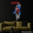 thumbnail image 4 of Glowneon Cowboy Rides Horse Neon Sign, Rodeo Led Sign, Western Decor, Cowboy Neon Sign, 4 of 5