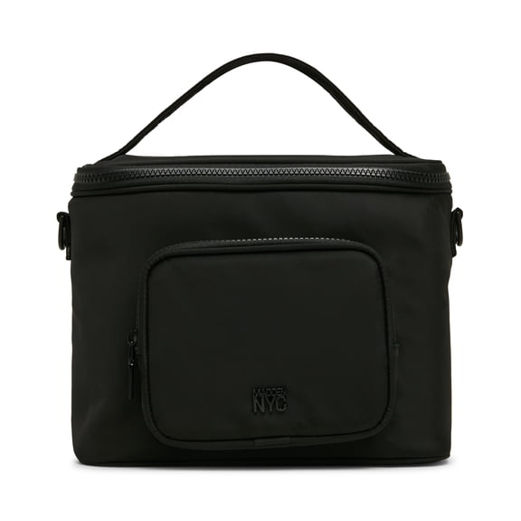 Madden NYC Women's Front Pocket Lunchbox, Black, Made for Portable Food Storage for Workday Meals and Travel