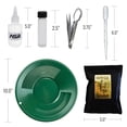 thumbnail image 2 of ASR Outdoor 7pc Gold Panning Kit with 1lbs Beginner Bobby Bo Paydirt Bag, Green, 2 of 8
