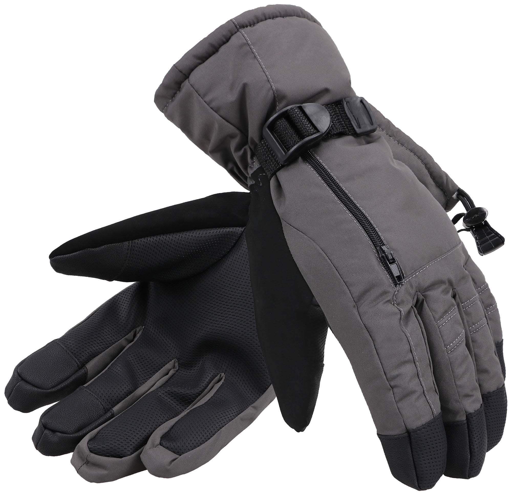 Men Ski Gloves-Waterproof Adult Touchscreen Gloves for Cold Winter Mittens for Skateboarding Warm Snow Gloves with Pocket 