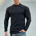 thumbnail image 2 of UAMVSH Mens Thermal Long Sleeve Shirts Slim Fit Athletic Muscle Tunic Tops Casual Workout Undershirts Base Layering T-Shirts(X-Large,Black), 2 of 6